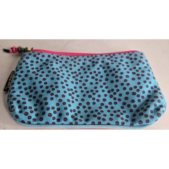 Laurel Burch Cotton Canvas Medium Cosmetic Bag Cat Makeup Bag - Picture 2 of 3